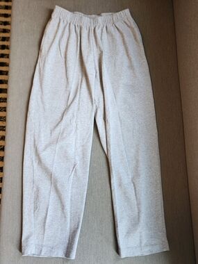 Los Angeles Apparel Heavy Jersey Garment Dye Casual Pants Heather Gray - 1215GD